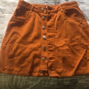 corduroy mini skirt